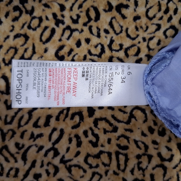 🌈SKY BLUE CROCHET MINI SKIRT-2 - Picture 7 of 8